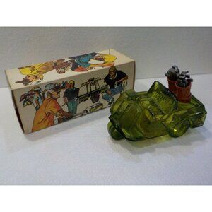 Vintage The Avon Open Green 3-Wheel Golf Cart Windjammer After Shave 5 oz Bottle